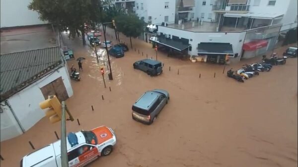 Ibiza bajo el agua: la tormenta Gabrielle provoca inundaciones, rescates y caos en la isla