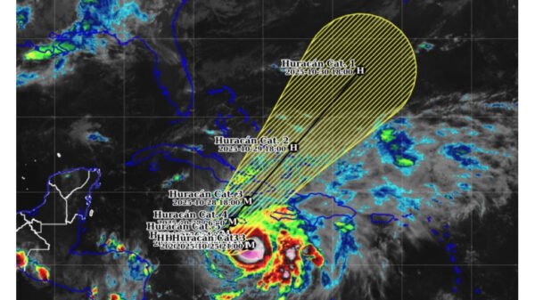 Melissa se intensifica a huracán categoría 3 en el mar Caribe