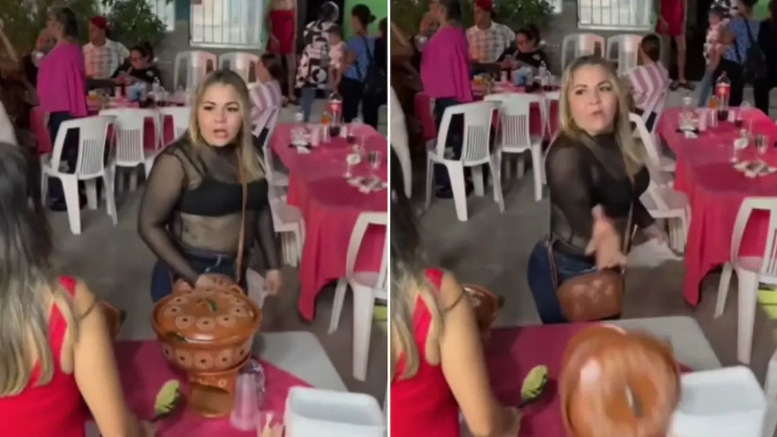 “Lady Hambreada” se vuelve viral tras lanzar cazuela por negarle un taco extra