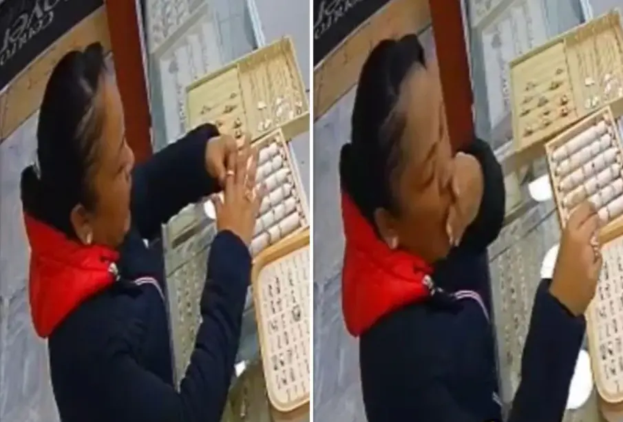 #DoñaRata: Mujer se traga un anillo para robarlo en joyería de Toluca | VIDEO