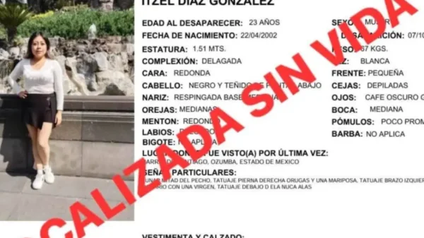 Hallan sin vida dentro de una cisterna a Itzel Díaz González, desaparecida tras salir a cenar en Edomex