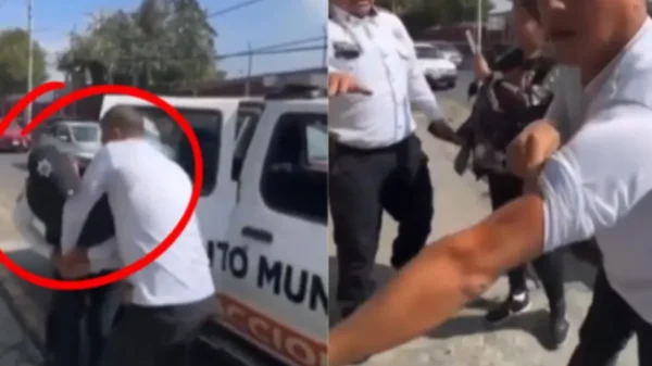 Agente de tránsito muerde a conductor en Tlalnepantla y se vuelve viral |VIDEO