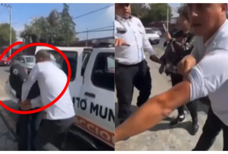 Agente de tránsito muerde a conductor en Tlalnepantla y se vuelve viral |VIDEO