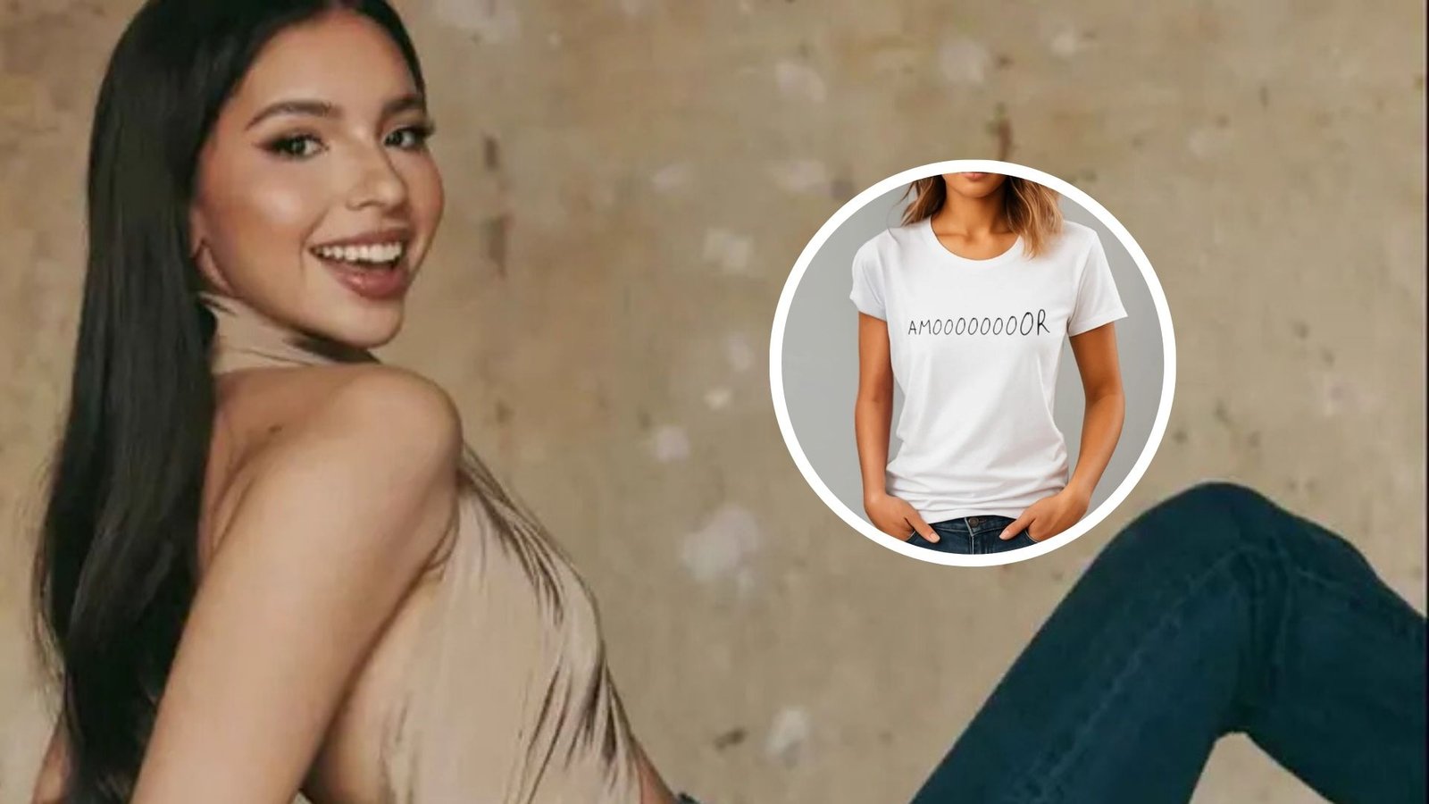 Ángela Aguilar sorprende con merch basada en burlas de internet: así es la playera “Amoooor”