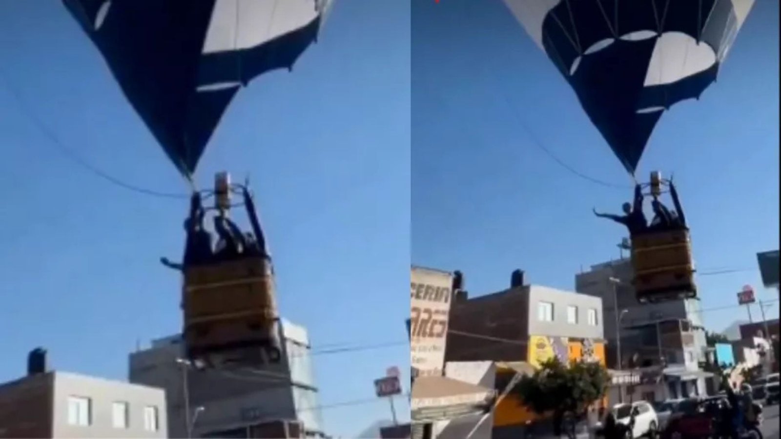 Globo aerostático aterriza de emergencia en León, Guanajuato