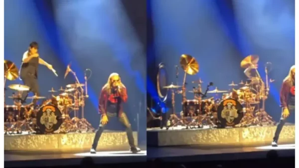 Baterista de Maná sufre caída épica en concierto y demuestra que el show debe continuar | VIDEO