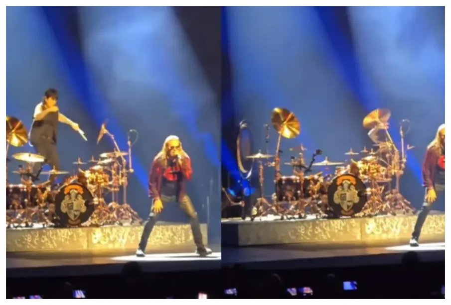 Baterista de Maná sufre caída épica en concierto y demuestra que el show debe continuar | VIDEO