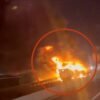 Explota pipa que transportaba combustible en la carretera Arco Norte, a la altura de Tula