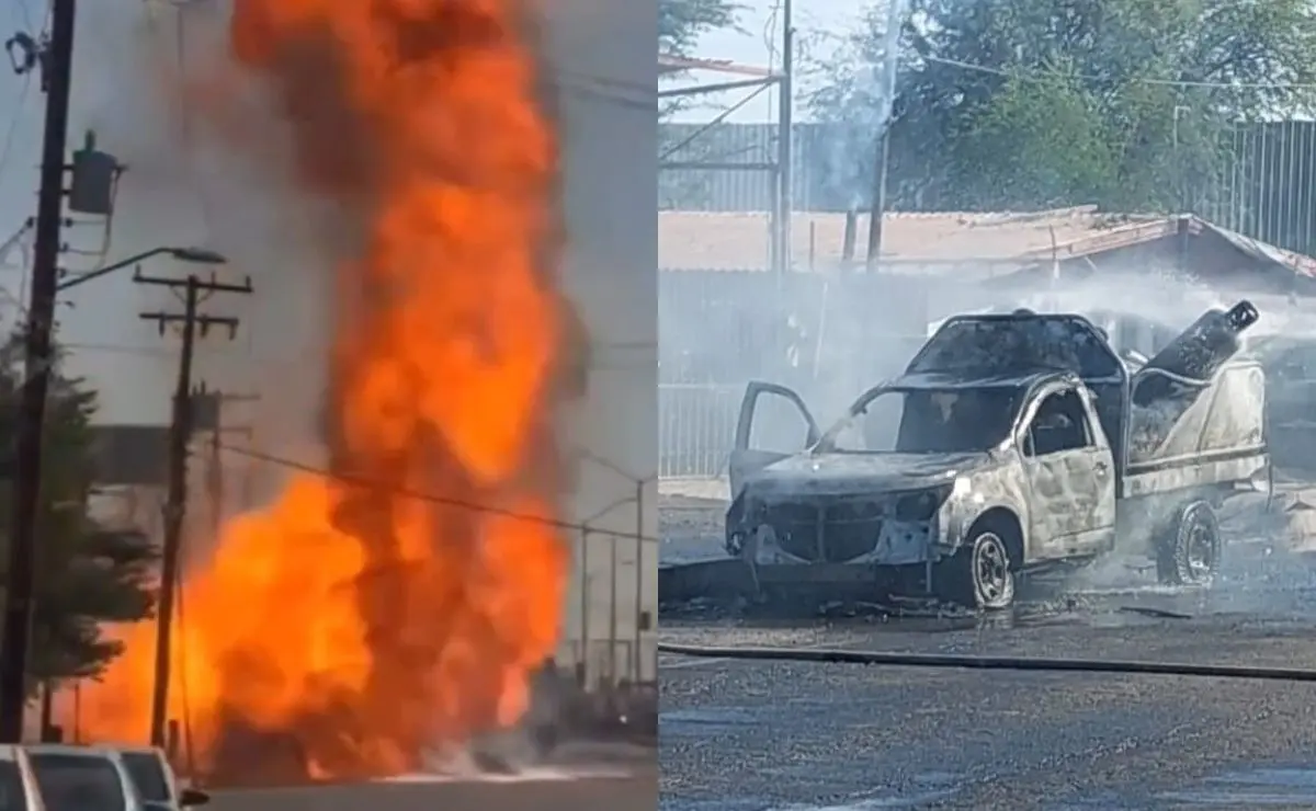 VIDEO: Explosión de camión que transporta gas LP provoca caos y pánico en Mexicali