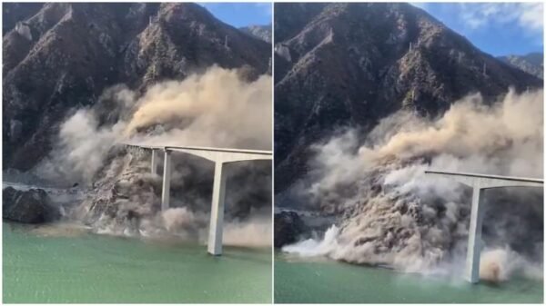 (VIDEO) Revuelo internacional: colapsa puente de China recién inaugurado