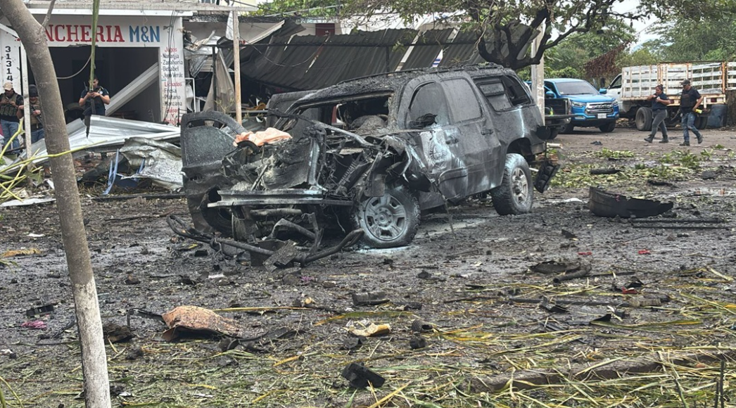 Explosión de coche bomba en Coahuayana fue activada a distancia: fiscal de Michoacán