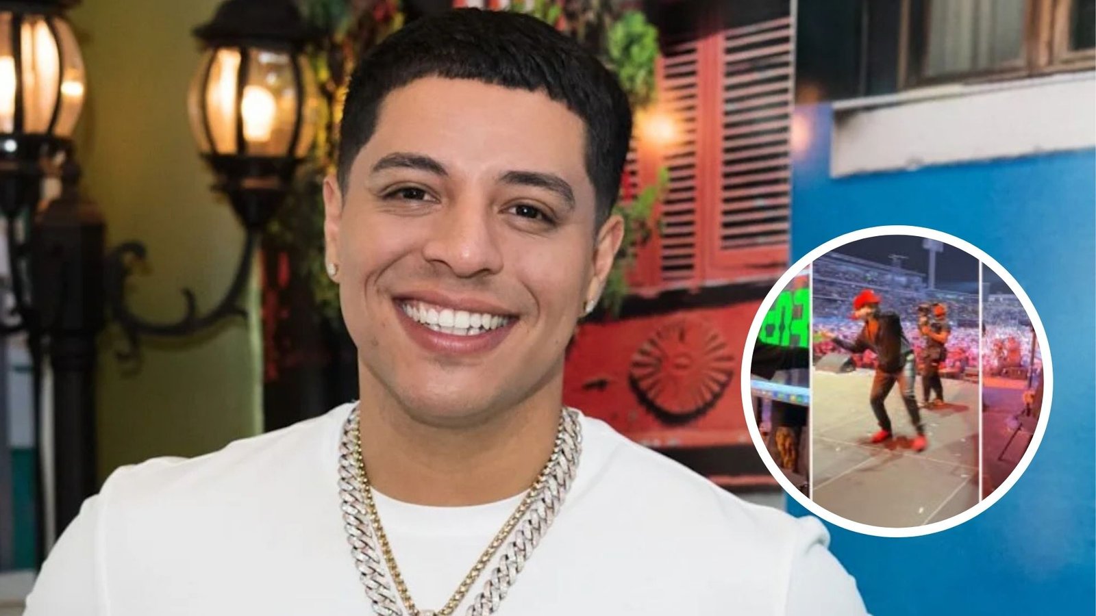 Eduin Caz rompe pantalla en pleno concierto de Grupo Firme