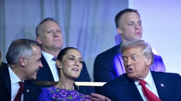 ¿De qué hablaron? Captan a Sheinbaum, Trump y Carney dialogando durante sorteo del Mundial 2026