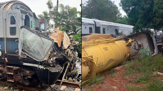 Tren Interoceánico con 148 pasajeros a bordo choca con una pipa en Chiapas; hay un herido