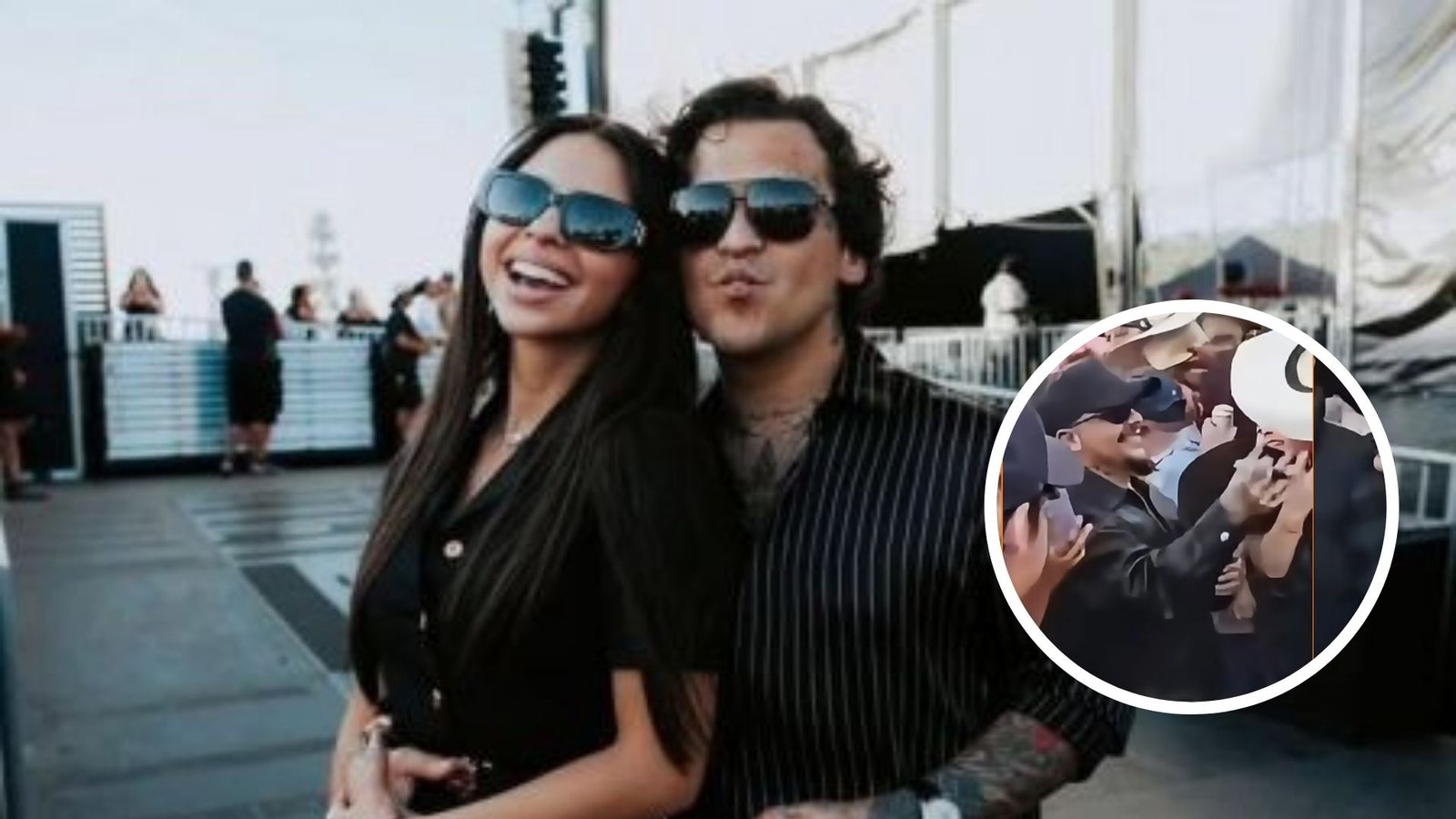 Ángela Aguilar es ignorada por fans mientras Nodal recibe atención