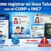 ¿Cómo registro mi línea telefónica Telcel con mi CURP o INE?
