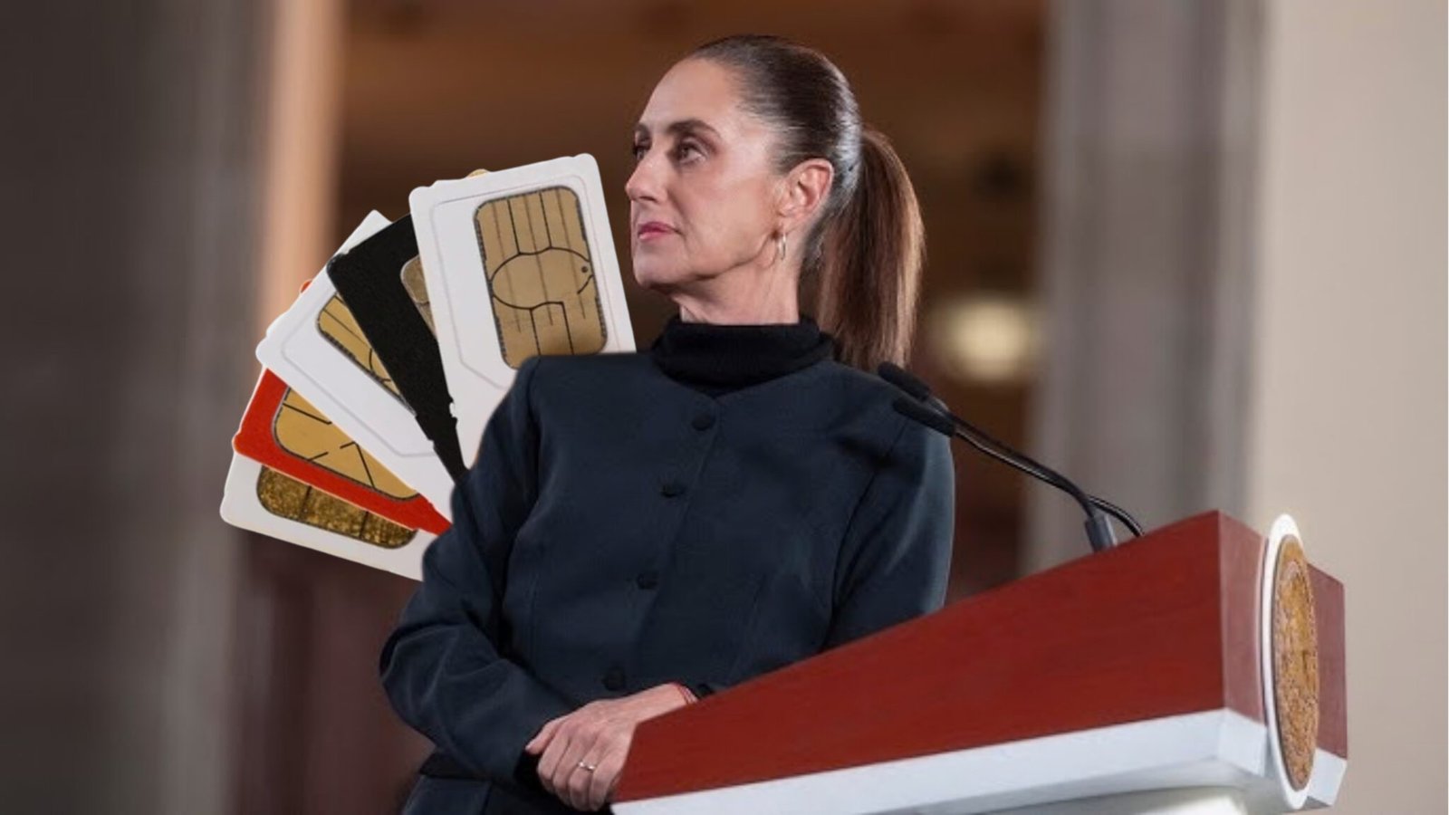 Sheinbaum defiende registro de chips para frenar extorsión