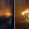 Explota pipa de gas LP en autopista México-Querétaro; provoca dos incendios