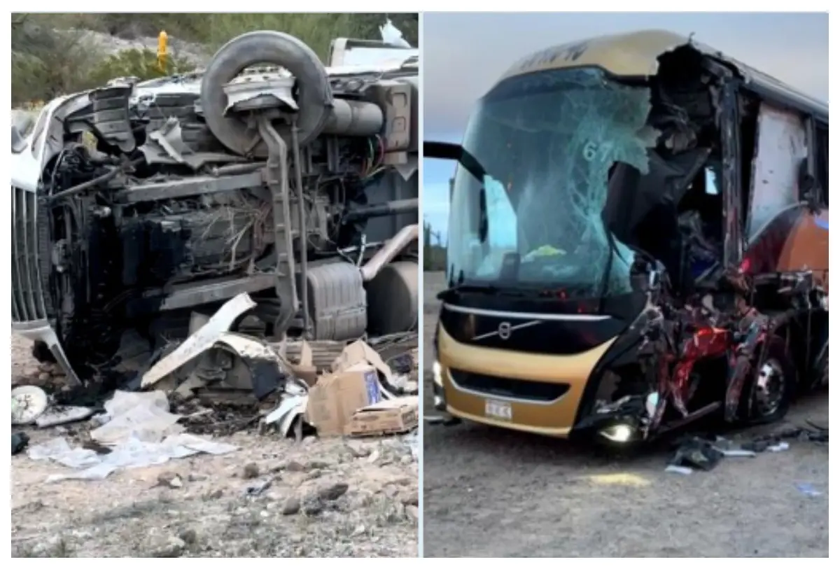 Choque entre autobús y tráiler deja 5 muertos en carretera de Sonora