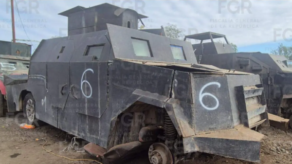 FGR destruye 23 “monstruos” usados por el crimen en Tamaulipas