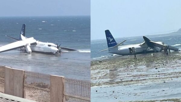 VIDEO: Falla técnica provoca accidente de avión en Somalia