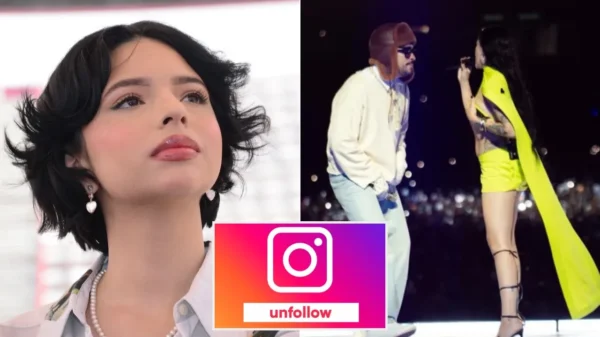 Ángela deja de seguir a Bad Bunny tras cantar 'Con Otra' a lado de Cazzu en show