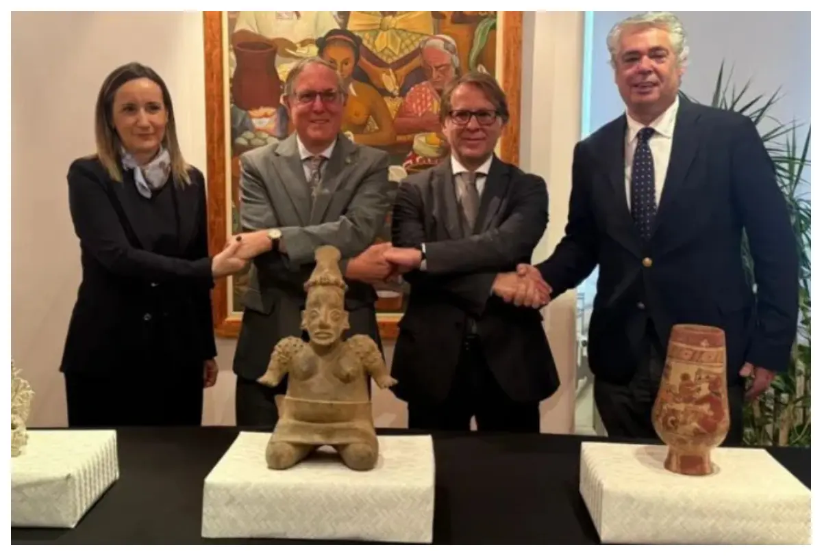 Portugal devuelve a México tres piezas arqueológicas; una fue extraída ilegalmente de Jalisco