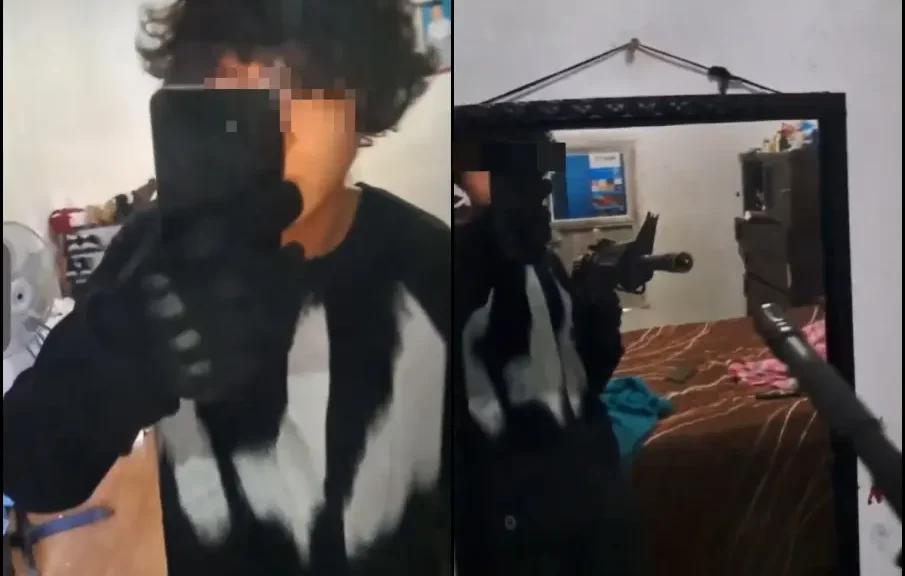 (VIDEO) Alumno exhibió arma en redes antes de matar a maestras en prepa de Michoacán