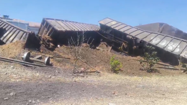 VIDEO: Se descarrila tren en Aguascalientes; una persona muere y 5 resultan lesionados