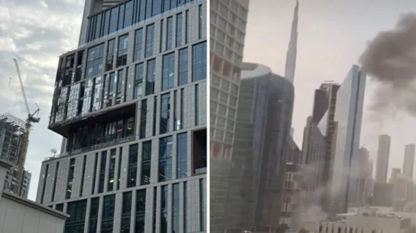 Dron iraní impacta en el centro financiero de Dubái y provoca fuertes explosiones