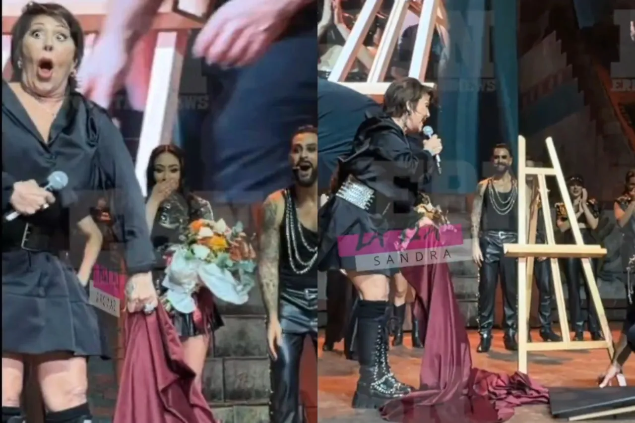 VIDEO: Alejandra Guzmán pasa bochornoso momento en plena revelación de placa