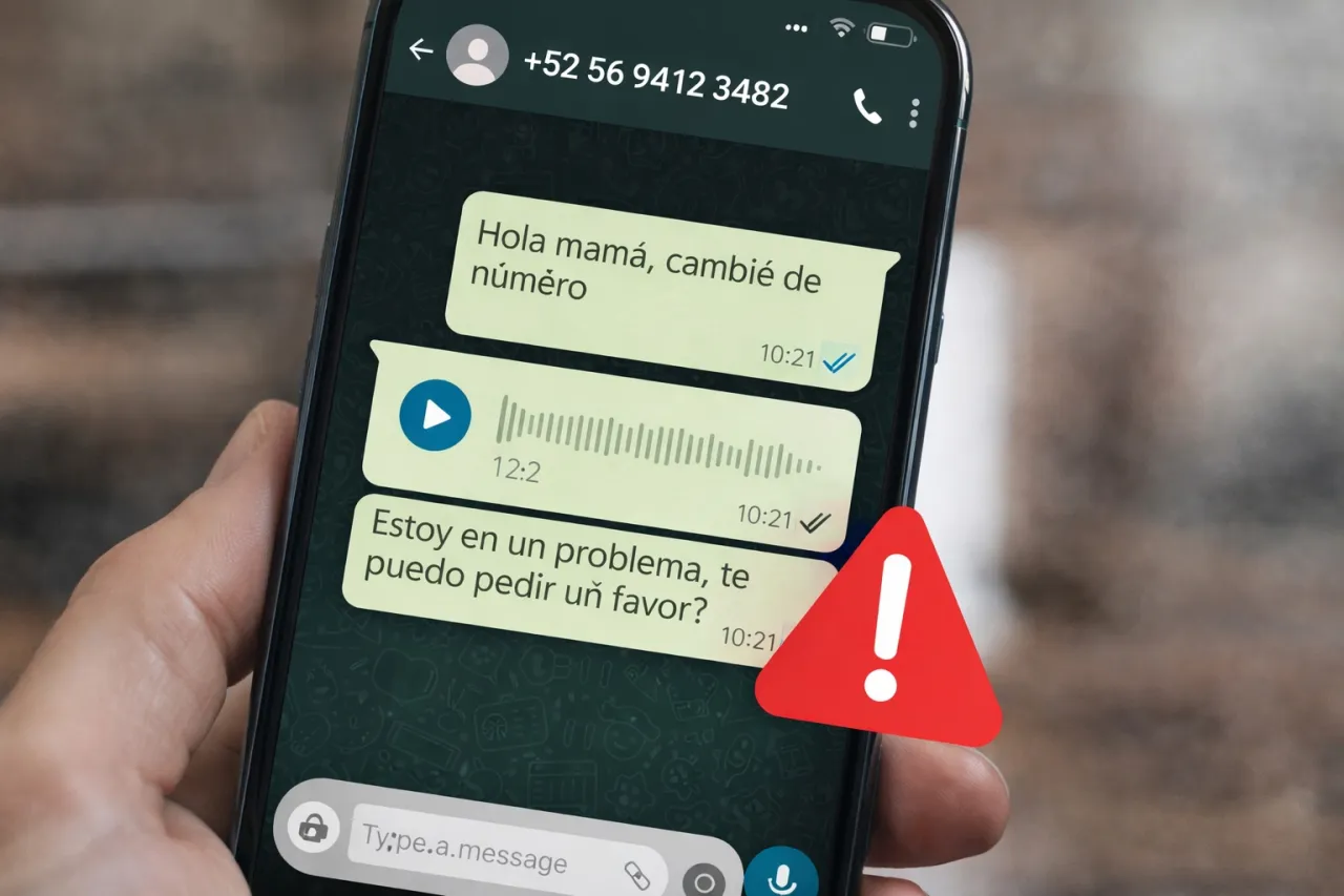 Cuidado en WhatsApp: Cómo identificar el nuevo fraude 'Hola mamá' con voz de IA