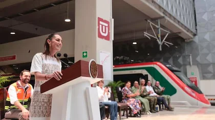 Inaugura Sheinbaum tren suburbano Buenavista-AIFA