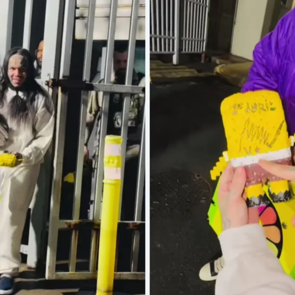 Tekashi 6ix9ine sale de prisión y presume autógrafo de Nicolás Maduro