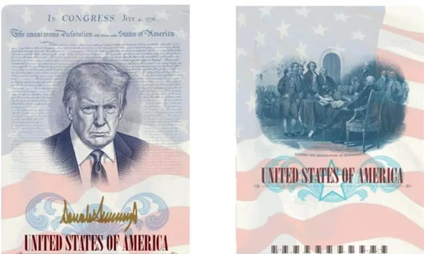 EE. UU. emitirá pasaportes conmemorativos con la imagen de Trump