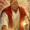 Trump se compara con Jesús en imagen compartida en redes sociales