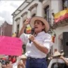 Grecia Quiroz encabeza protesta para frenar reforma electoral en Michoacán