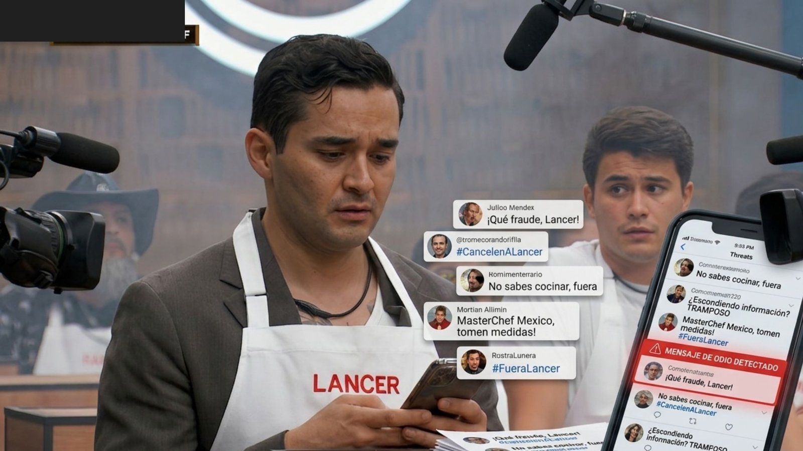 Lancer de MasterChef México es cancelado en redes por polémico comportamiento en cocina