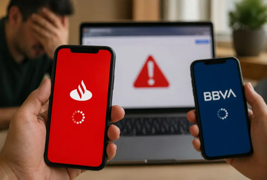 Santander y BBVA fallan en plena quincena