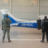 Aseguran avioneta con droga y armamento en Mexicali