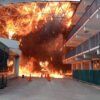 Intenso incendio consume parte de colegio en Metepec; colapsa la techumbre principal