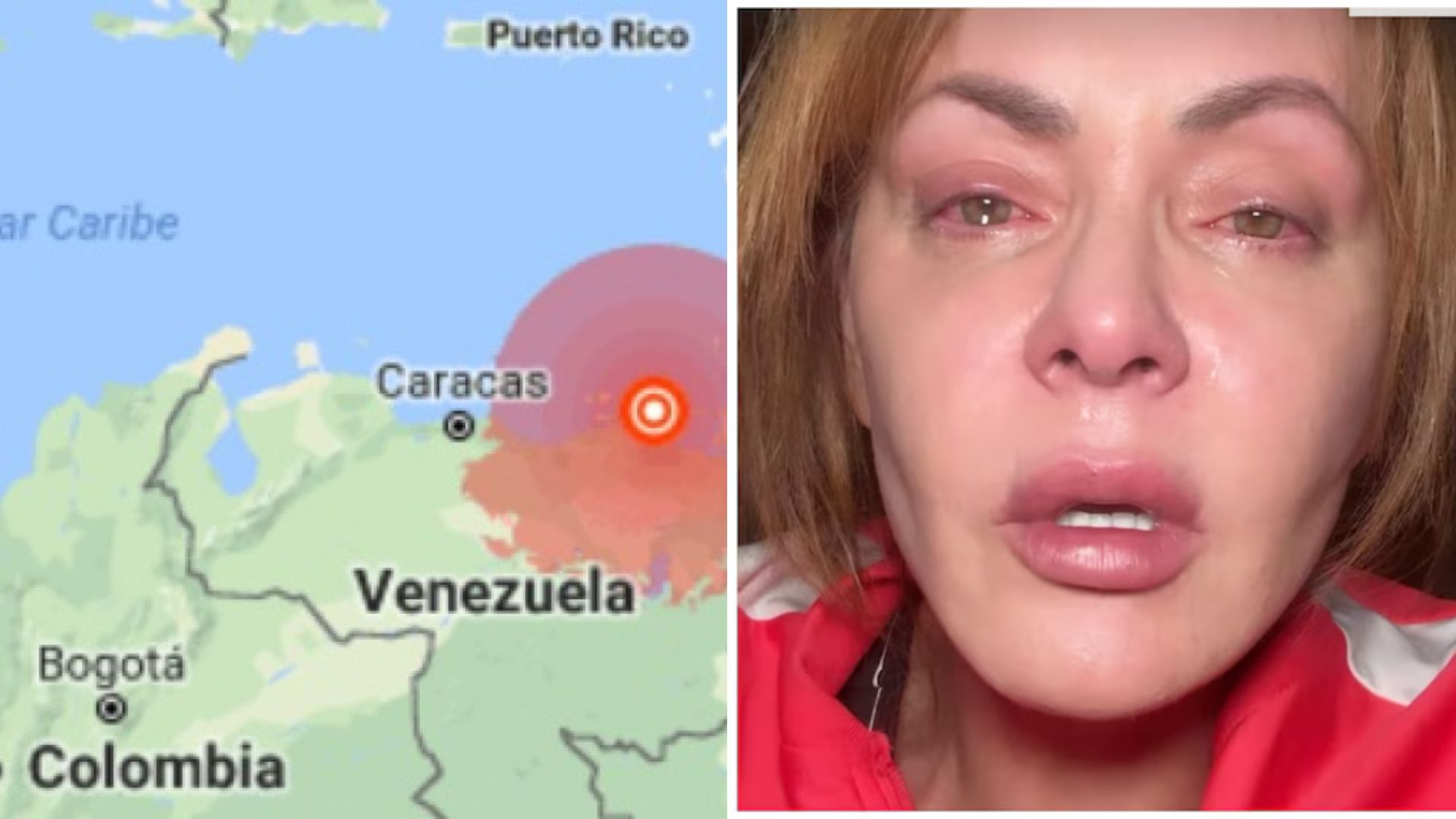 Gaby Spanic aparece entre lágrimas tras los terremotos en Venezuela