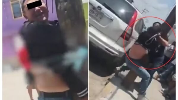 VIDEO | Madre reprende con cinturón a su hijo tras ser señalado por presunto robo en Nezahualcóyotl