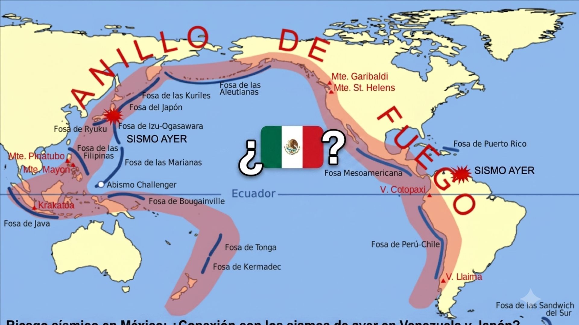 ¿Habrá un terremoto en México? Expertos responden tras cinco sismos en el Cinturón de Fuego
