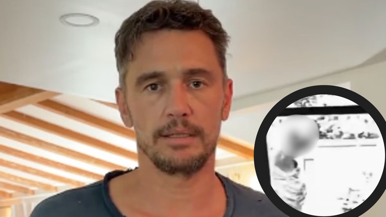 James Franco sorprende con un video de un presunto extraterrestre captado en su propiedad