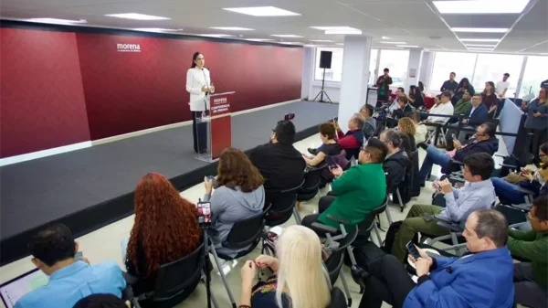 Respalda Morena a Sheinbaum en la negociación del T-MEC