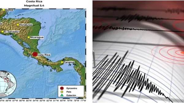 Fuerte temblor de 5.3 grados sacudió Costa Rica