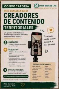 Lo anterior está dirigido específicamente a creadores de contenido de los estados de Baja California, Baja California Sur, Campeche, Chiapas, Ciudad de México, Colima, Estado de México, Hidalgo, Michoacán, Puebla, Quintana Roo, San Luis Potosí, Sonora, Tamaulipas, Tlaxcala, Yucatán y Zacatecas.