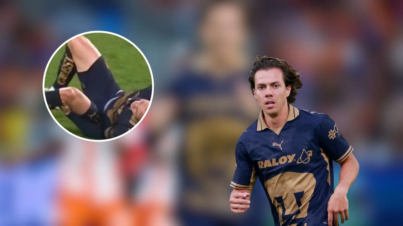 Sebastián Córdova sufre grave lesión con Pumas y se perderá el resto del Apertura 2026
