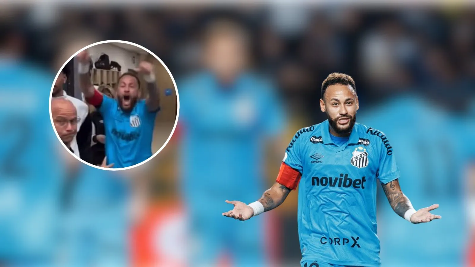 VIDEO | Neymar provoca a aficionados en Brasil tras victoria con Santos en Copa